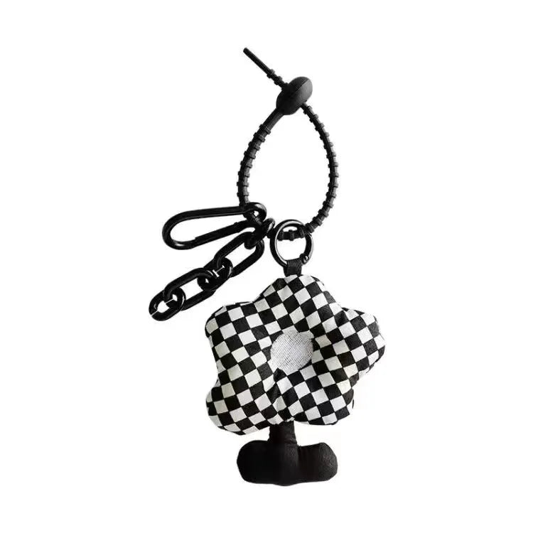 New Cute Backpack Schoolbag Knot Pendant Women Doll Ornament Car Keychain Accessories Men's Niche Bag Charm