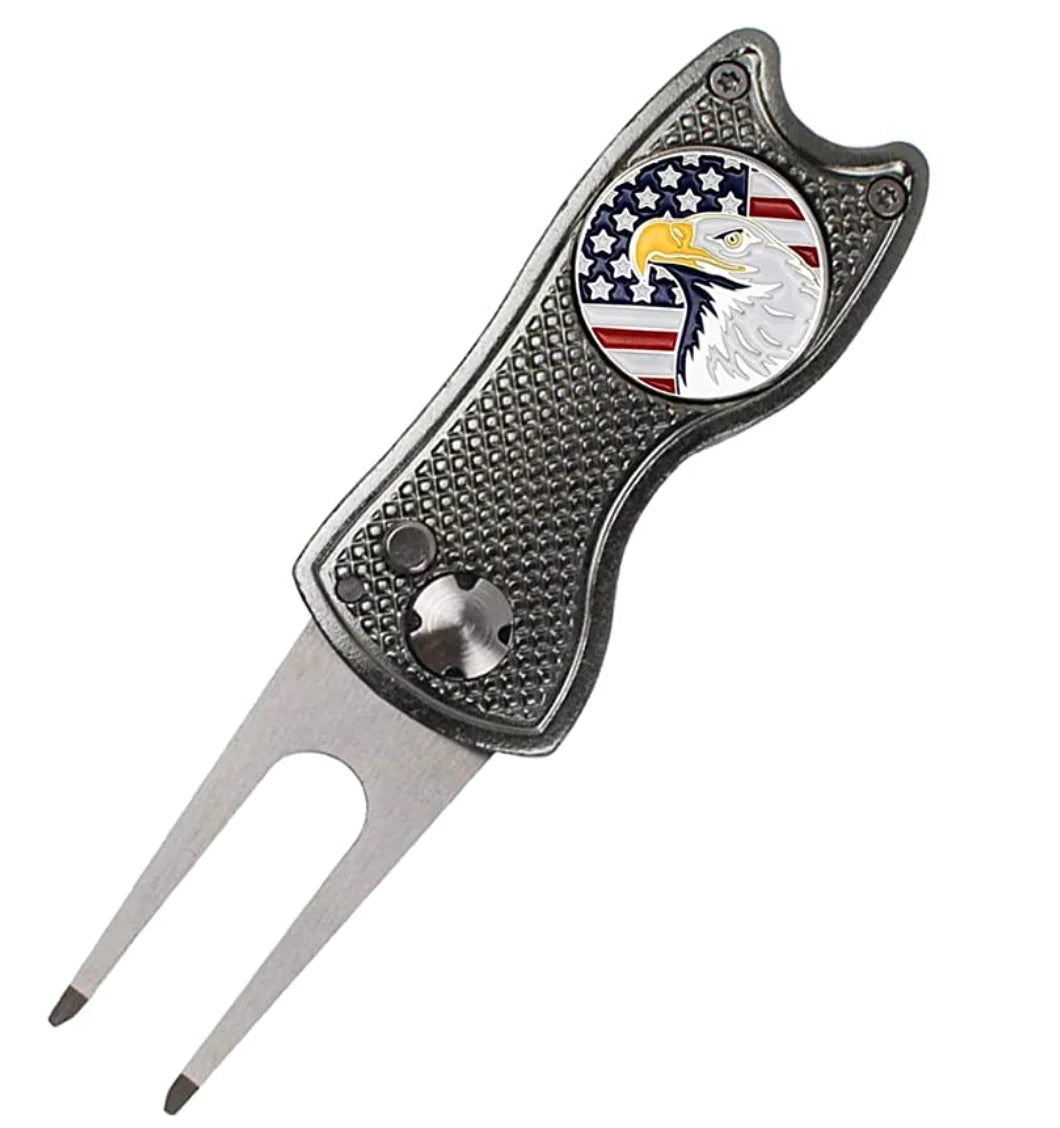 Multifunctional Repair Tool with Custom Metal Golf Ball Marker Amazon's Best Ball Marker Supplier for Golf Accessories