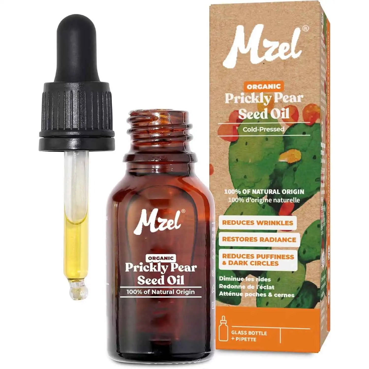 Natural Prickly Pear Seed Oil for Face Body Hair Beard Nails
