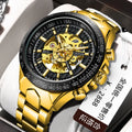 Winner Watches Mechanical Automatic Mens Watches Luxury Stainless Steel  WaterproofSkeleton Man Wrist Watch Custom Men Clock