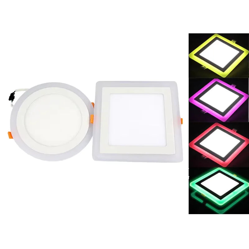 Recessed Round Square Led Panel Light Slim Aluminum High Brightness Indoor Workshop Lighting Home Office