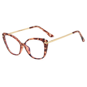 2024 Ready to Ship Fashion TR90 Leopard Designed Computer Glasses to Block Blue Light