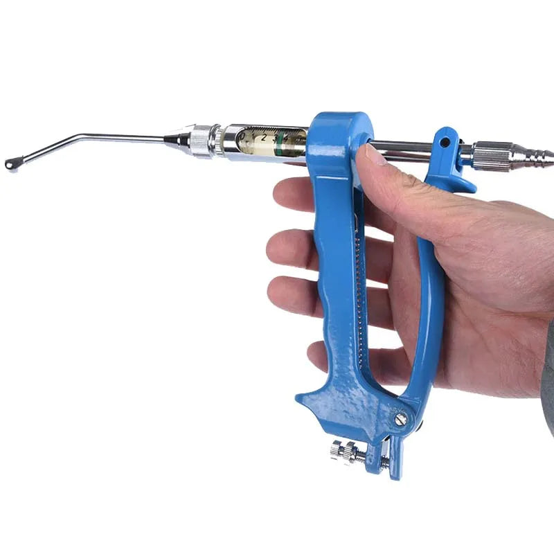 20ml Animal Medicine Feeding Gun Syringe Veterinary Automatic Continuous Metal Drench Gun