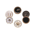 Custom Brand logo Zinc Alloy Fancy Garment Accessories Round Painting Shank Metal Button