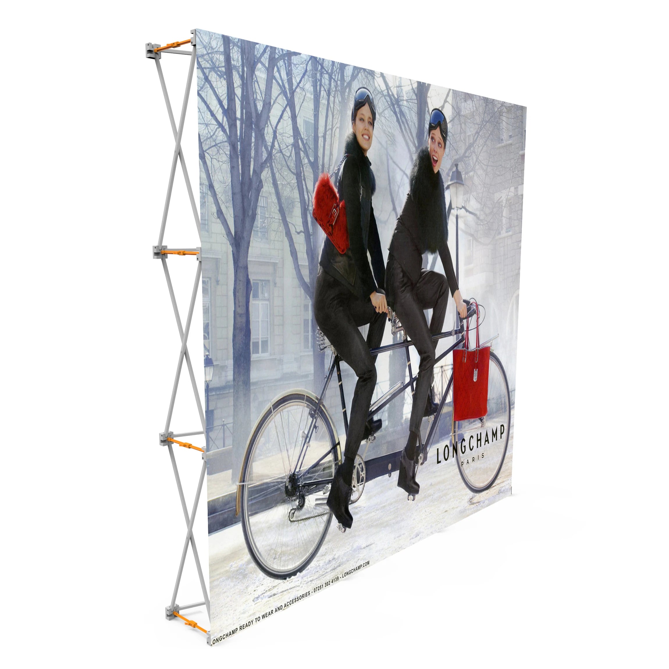 10'Wx8'H  Great Wall Advertising Fabric Backdrop China Wholesale Portable Event Backdrop Stands for Trade Show Booth