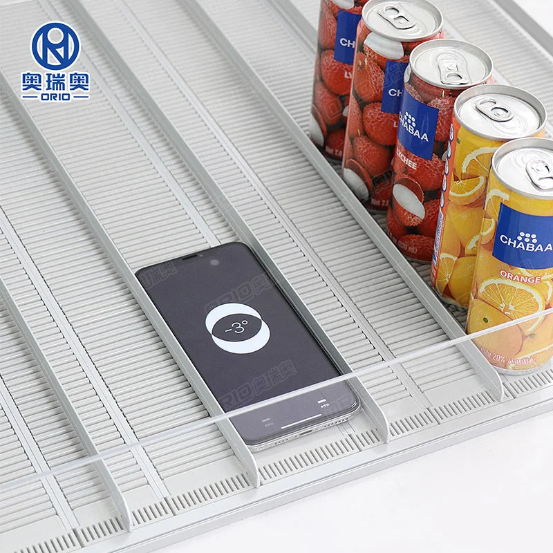 Cooler Refrigerator Sliding Roller Track Cooler Shelf Roller Roller Track for Sliding Shelf System