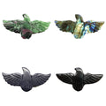 Bulk Price Ruby Zoisite Eagle Pendant Crafts Natural Hand Carved Mini Crystal Eagle Carving for Making Pendant