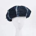 Wholesale Spring Summer New Designer Vintage Jean Fabric Berets Frayed Design Worn Out Distressed Denim Lady Women Beret Hats