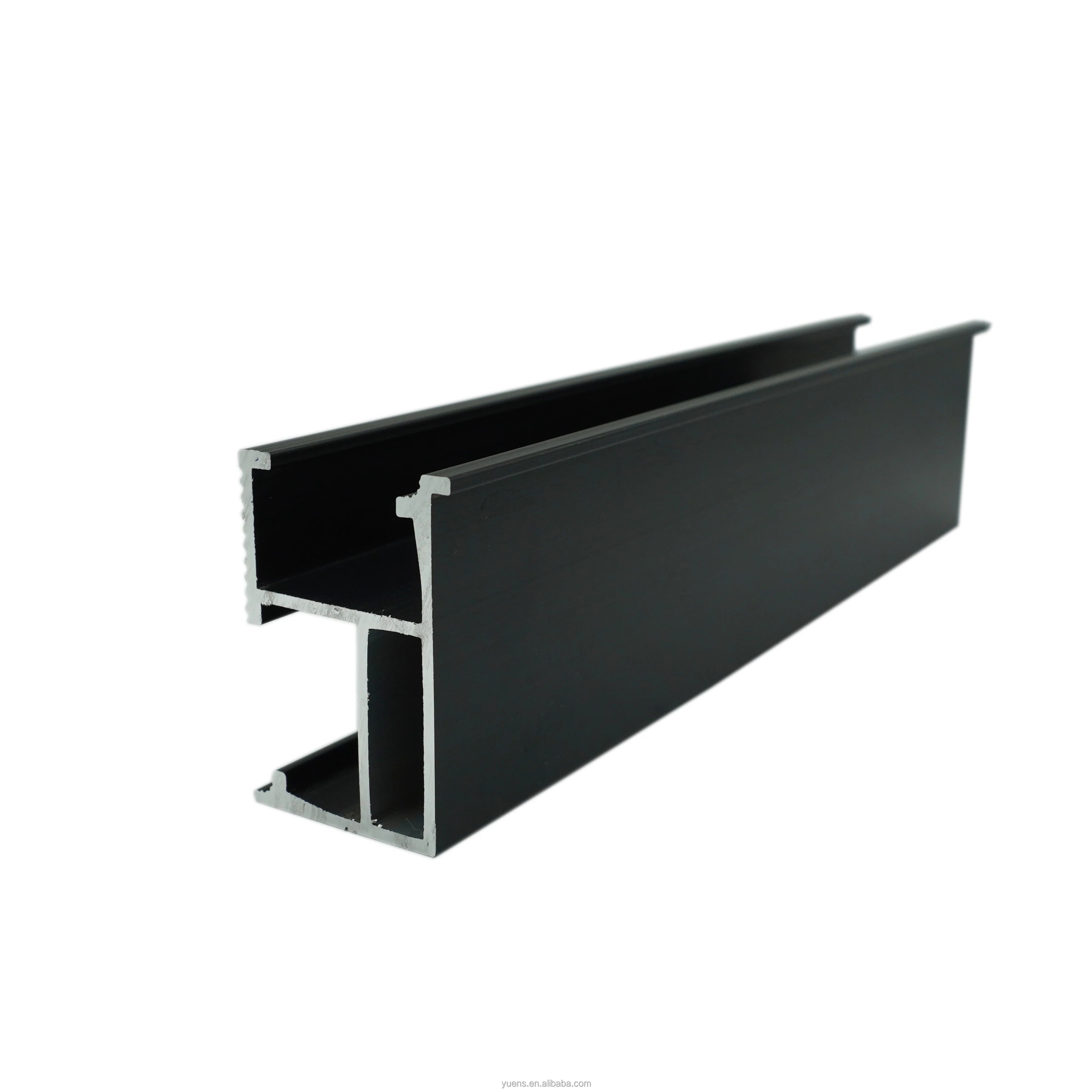 Yuens OEM Factory Solar Racking Black Panel Rail Rooftop Aluminum Mounting System Tile Roof Customized Color