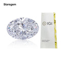 Starsgem 0.1ct 3.0ct D E VVS Oval Shape Loose Lab Grown Diamond with IGI Certificates
