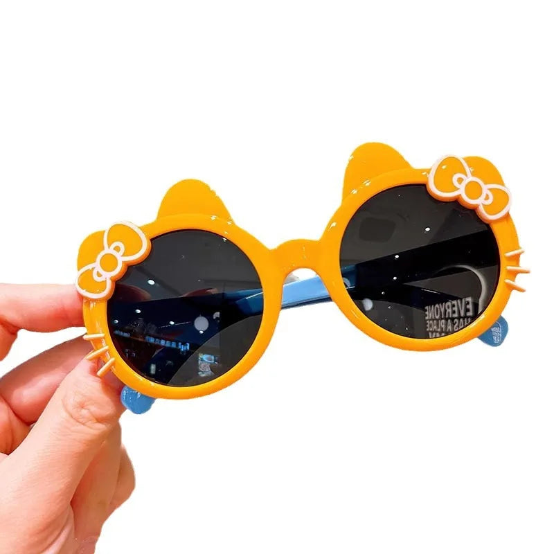 New Kidsren's Cartoon  for Girls Boys Cute Cats UV400 Lenses PC for Outing Kindergarten Performance Sunglasses