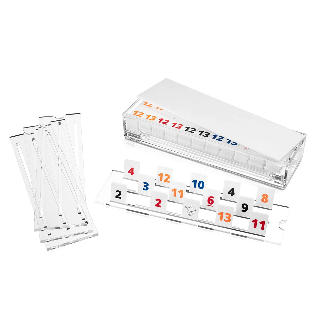 Custom Luxury Modern Acrylic Rummy Game Lucite Rummy Set