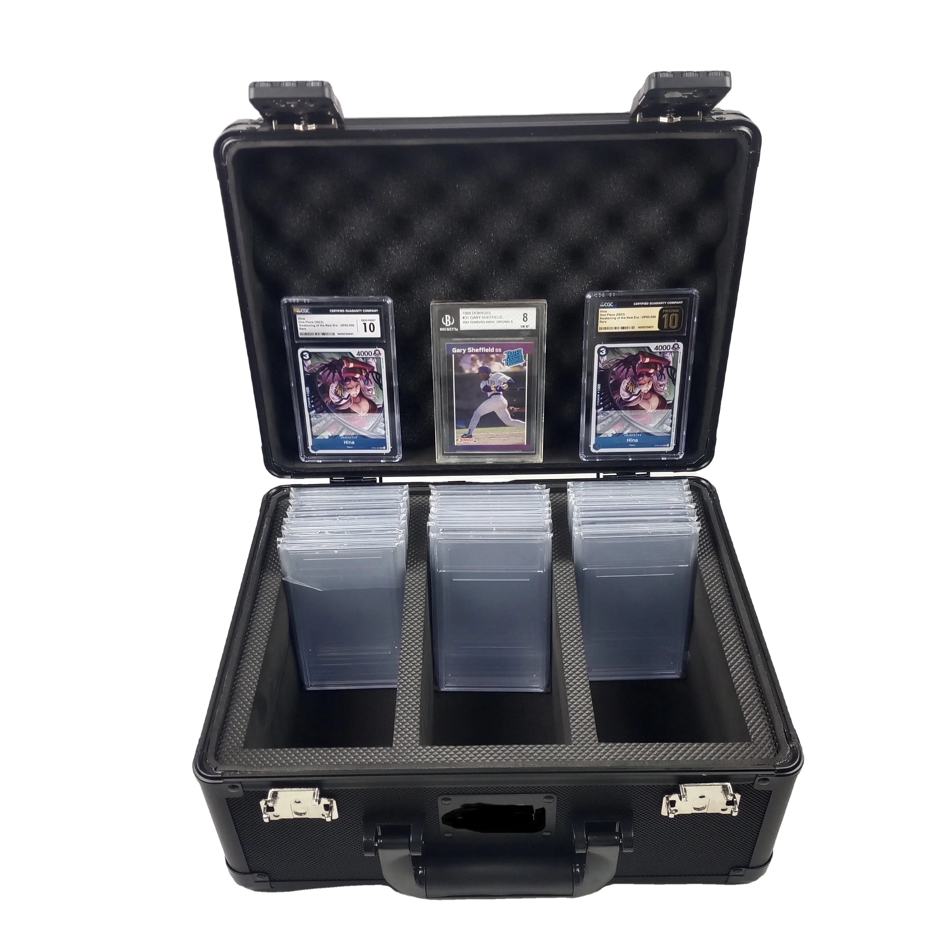 Durable OEM/ODM Sports Card Carrying Case with Aluminum Frame for BGS SGC GMA HGA Slab Storage