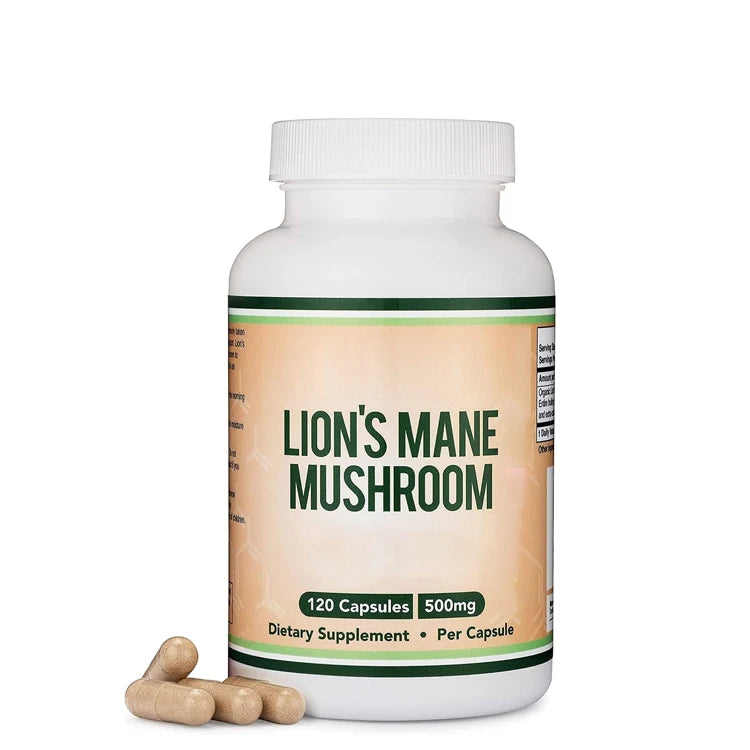 Faitury OEM 500mg Hericium Erinaceus Extract Capsule Lions Mane Mushroom Capsules for Immune System Support