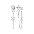 925 Sterling Silver Earrings Women's Earrings Five-pointed Star Earrings Women's Temperament Korean Fashion Jewelry
