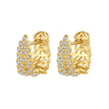 CZCITY Sliver Small Trendy Jewelry Women's Earing Fashion Statement Luxury Fashionable Women Hoop Earring Gold