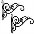 2PCS 6inch Outdoor Indoor Small Decorative Iron Wall Hooks for Hanging Lantern
