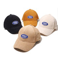 Wholesale Gorras De Beisbol Outdoor Sports Corduroy Caps Customized  PVC Leather Patch Baseball Hats Curved Brim for Men