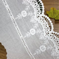 Embroidery Floral Cotton Lace Trim Ribbon Wedding Fabric DIY Sewing Craft