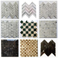 Custom Waterjet White Marble Mosaic Tile - Bathroom/Kitchen Backsplash Tiles - Premium Quality Wholesale Supplier