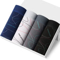 Professional Production Men's Breathable Knitted Print Classic Polyester Boxer Briefs