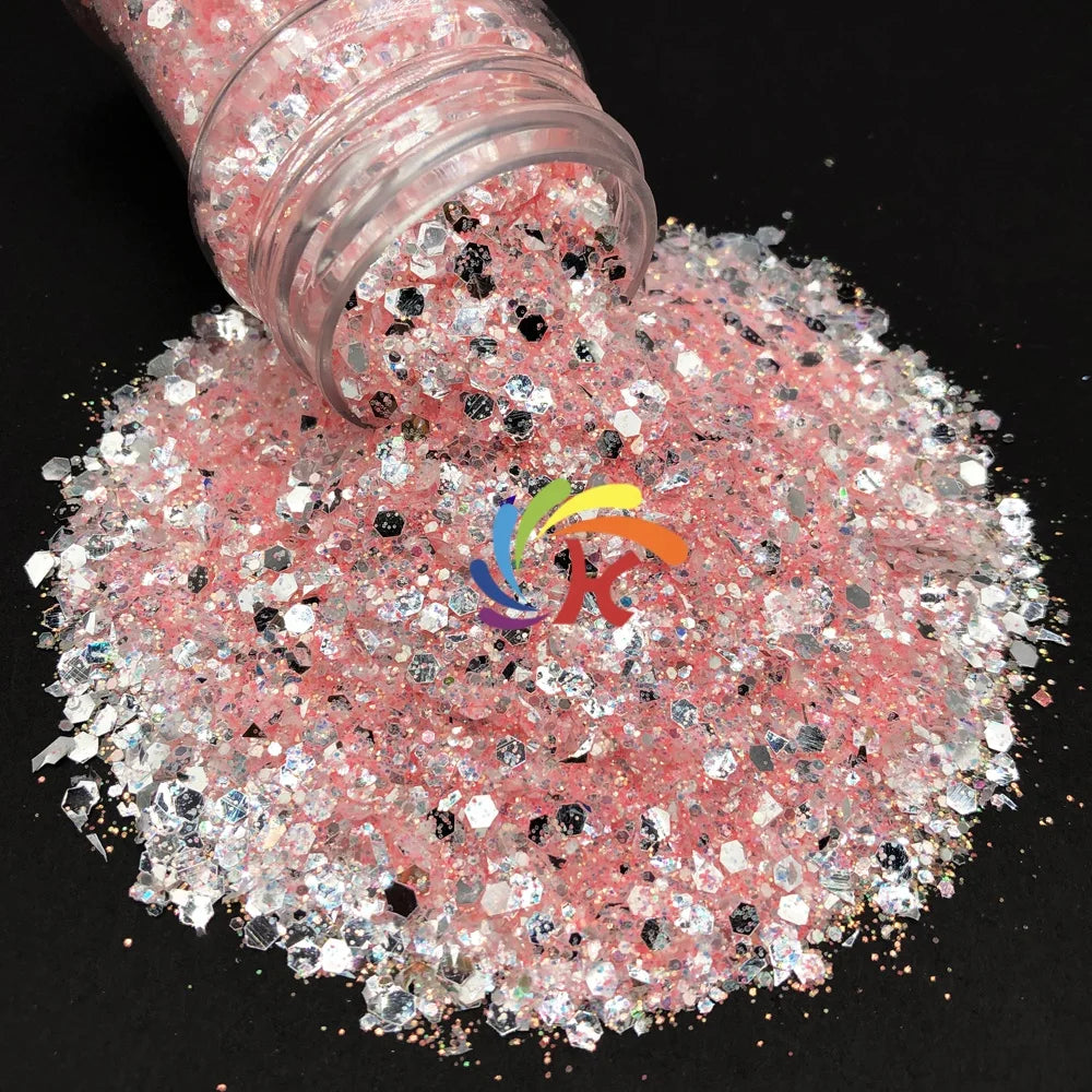 Popular Sugar Fine Pastel Color Set Spring Chunky Mixed Polyester Glitter Valentine's Day Christmas Non-Toxic Hot Selling