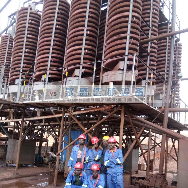 JX Factory 5LL-1200 Mineral beneficiation Mining equipment gravity separator screw spiral chute machine