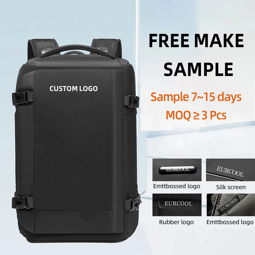 Waterproof Anti-Theft Hiking Backpack USB Zipper Rain Cover Large Camping Rucksack Outdoor Sports Travel Hiking Cycling Climbing