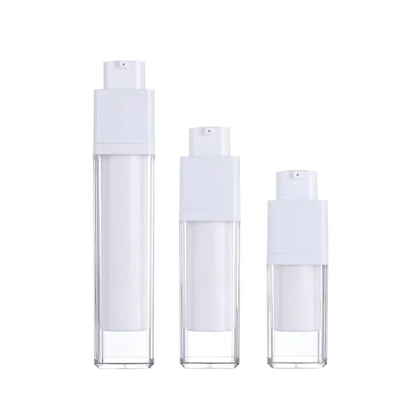 15ml30ml50ml Matte Finish Frosted Round Square Rotary Airless Bottle Eye Cream Press Emulsion Spray Bottles