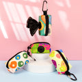 Practical Cute Dog Poop Bag Holder Durable Polyester Charming Country Style for Pet Owners' Daily Walks Travel Waste Disposal