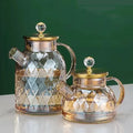 Multi-Purpose Glass Pitcher Heat Resistant Borosilicate Glass Carafe Tea Kettle Glass Pitcher 800ml 1000ml 1500ml 1800ml