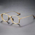 Wholesale Fashionable High Quality Black Rectangle Men Custom Logo Top Quality Alloy Frame Eyeglasses Double Beam Eyeglasses