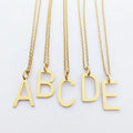 Letter Pendant Necklace Alphabet Oro Laminado 14k En Letras Letter Charm Gold Fine Jewellery Schuh Charm Edelstahl Collier Femme