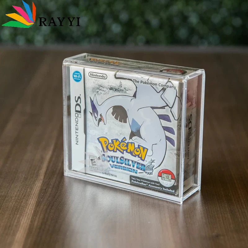 RAY YI BitLounger HeartGold SoulSilver Game Box CartVault Acrylic Gameboy Color Advance Cartridge Storage