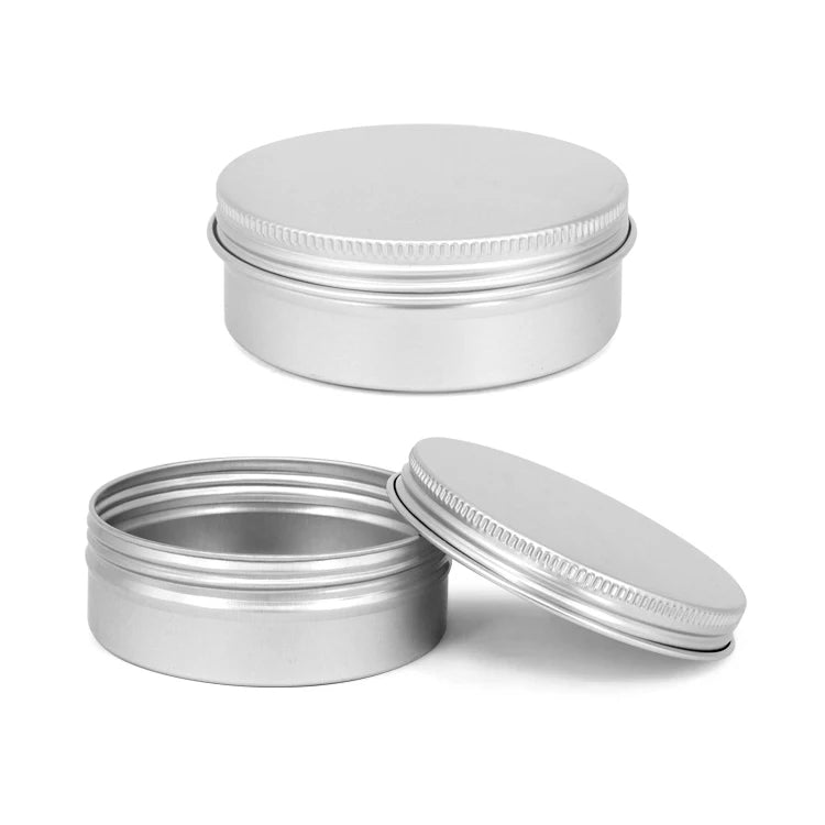 90g Large Metal Aluminum Can Large Round Metal Tins Empty Custom Candle Tin Jars Empty Lip Balm Aluminum Metal Jar