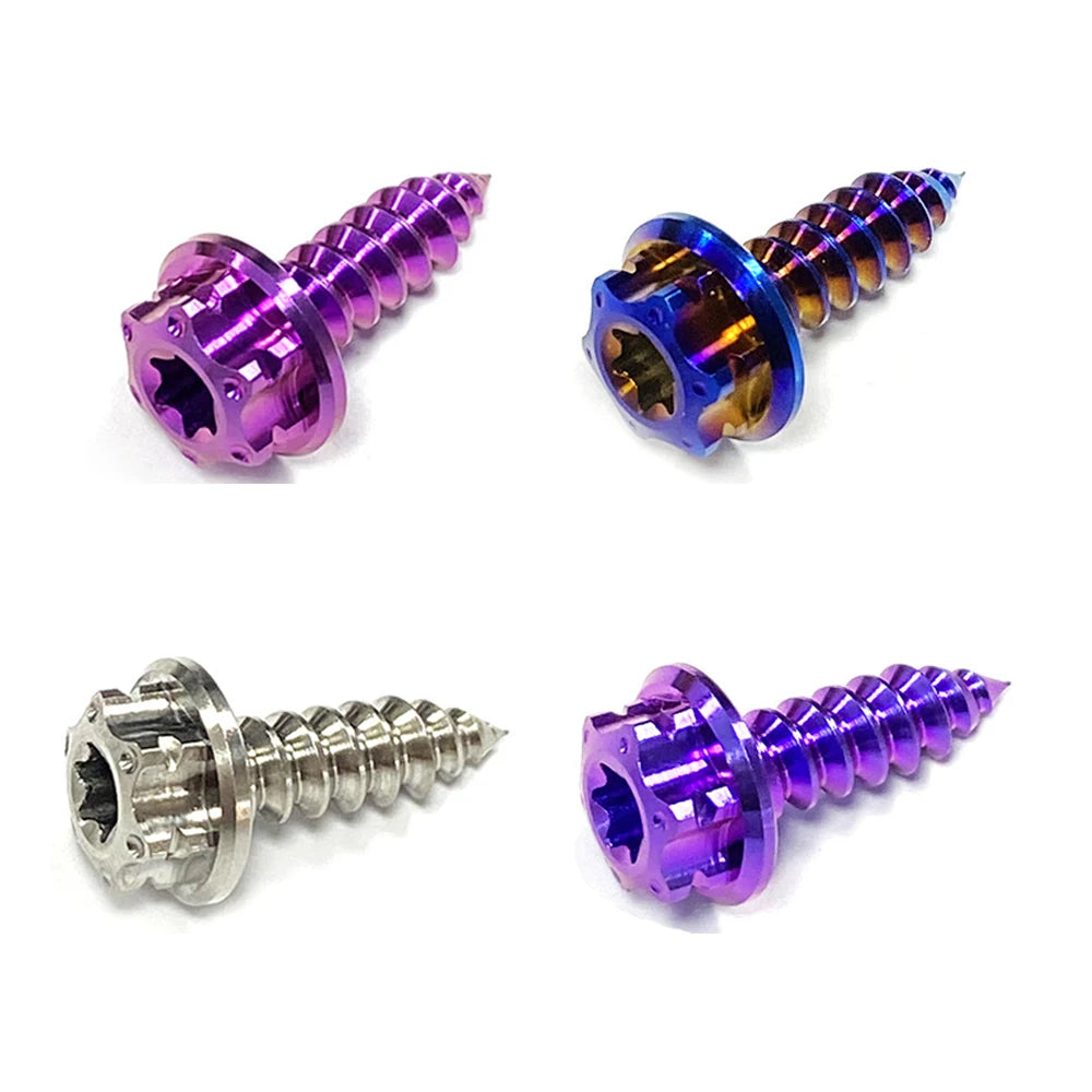 Stan M3 Oil Locking Titanium Screw With Torx M3 X4 Color Anodizing Wheel Wr 155 Alloy Steering Self-Tapping Titanium Screws