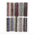 Bohemian Style Colorful Rhinestone Jewelry Popular Diamond Crystal Bracelet Vacation Casual Accessories Cute Girl Alloy Bracelet