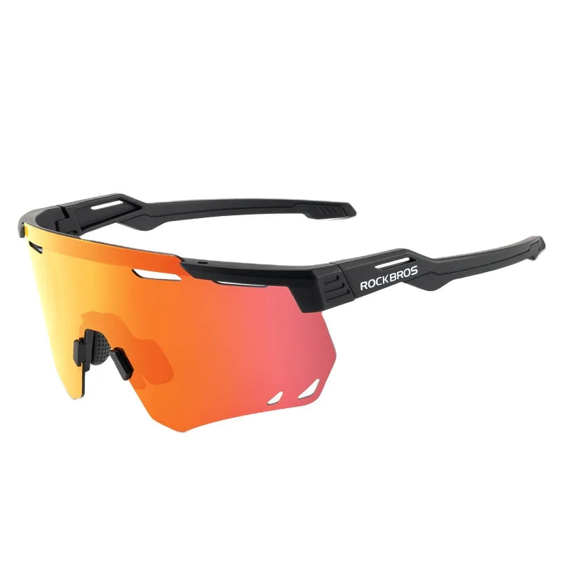 ROCKBROS Polarized Photochromic Cycling Glasses Outdoor Sport Hiking Eyewear with Inner Frame for Bicycle Riding Motorcycling