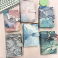 custom wholesale a6 pu leather binder set cash zip umschlag binder budget planner a6 budget binder for budgeting