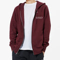 OEM Blank 100% Cotton Men Customized Gray Heavy Weight Pullover Hoodie Half Quarter Zipper Hoodies