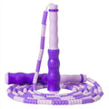 Beads OEM Rainbow Custom Logo Fitness Adjustable Exercise Soft Kids PVC Bamboo Joint Chinese New Beaded Jump Skip Rope