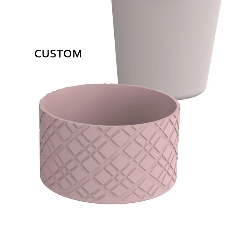 PAISEN Texture 3D Stereo Silicone Boot Silicone Bumper for Tumbler Bottom Sleeve Stainless Steel Water Bottle Accessories