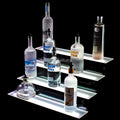 4 Steps Tiered LED Acrylic Bottle Shelf 16" 20" 24" 30" Display for Commercial Home Bars Restaurants Nightclubs