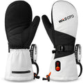 Wasoto 7.4V 3000mAh Battery Heated Ski Gloves Mittens for Men and Women for Snowboarding Skiing Hunting Motorcycling