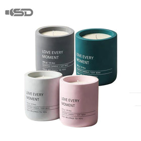 Luxury Elegant Glass Candle Jar Customized Logo 240ml Capacity Clear/Matte Black Color ODM Customized Candle Holder Plastic Cap