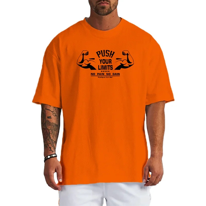 Custom Logo Mens Loose Mesh Breathable Quick Dry T-Shirt Sport Casual Short Sleeve Gym Running Workout Training Fitness Clothing
