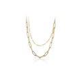New Model Popular 925 Silver Double Layer Chain Necklaces Jewelry