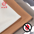 100% Polyester M1 Fireproof & Blackout Hotel Upholstery Fabric Flame Retardant Woven Curtain in Plain Style Knitted Dyed Pattern