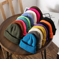 2025 New Arrival Custom Winter Hats High Quality Solid Color Plush Beanie Hat Custom Logo Acrylic Blank Dyed Casual Unisex Beach