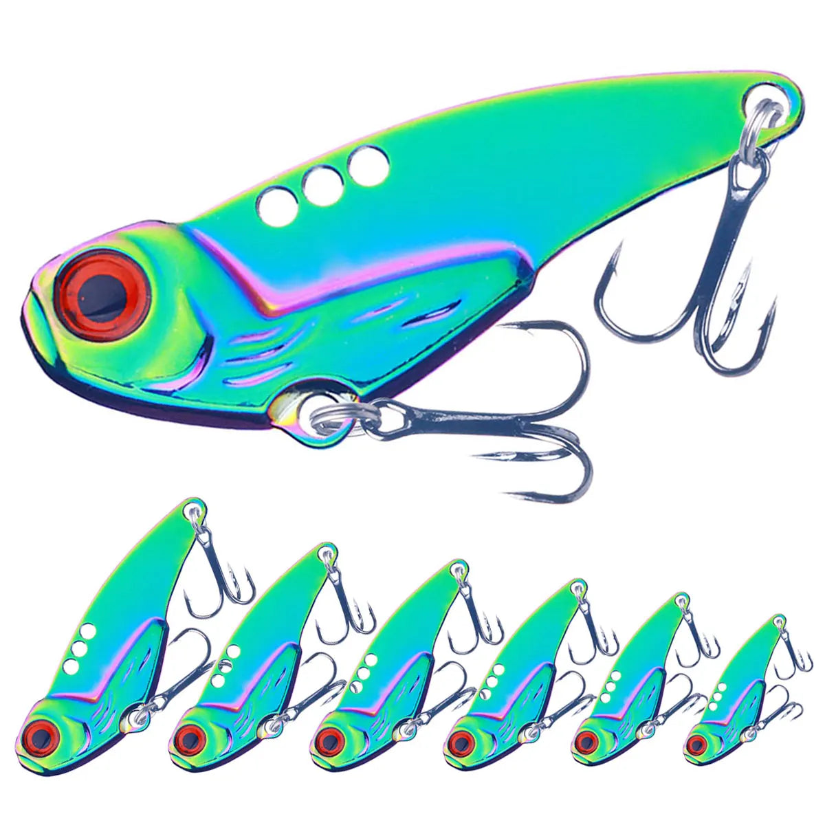 5G 7G 10G 15G 18G Colorful VIB Swimbait Metal Vibration Fishing Bait Fishing Lure